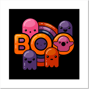 Ghosts say Boo Posters and Art